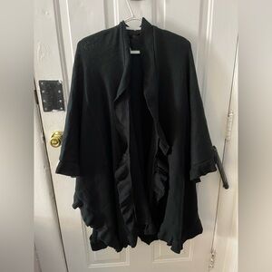 Cejon Black Women's Poncho Sweater